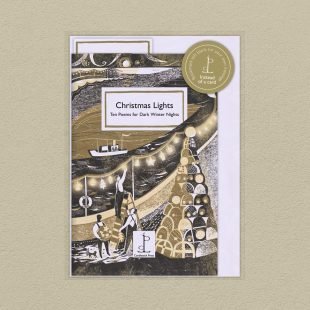View ‘Christmas Lights: Ten Poems for Dark Winter Nights’ pack shot Pack image of the Christmas Lights: Ten Poems for Dark Winter Nights poetry pamphlet on a decorative background