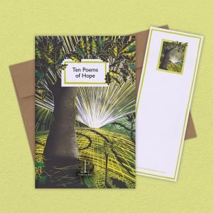 View ‘Ten Poems of Hope’ group shot Group image of the Ten Poems of Hope poetry pamphlet on a decorative background