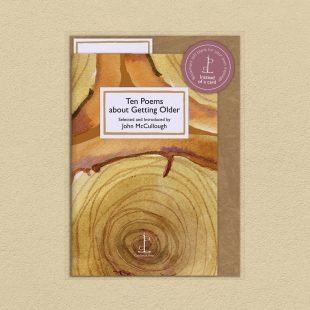 Pack image of the Ten Poems about Getting Older poetry pamphlet on a decorative background