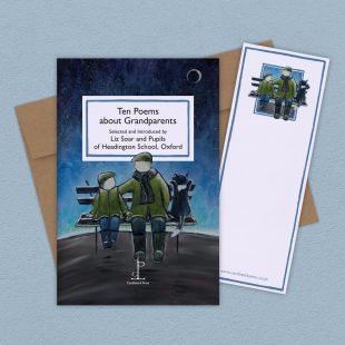 View ‘Ten Poems about Grandparents’ group shot Group image of the Ten Poems about Grandparents poetry pamphlet on a decorative background