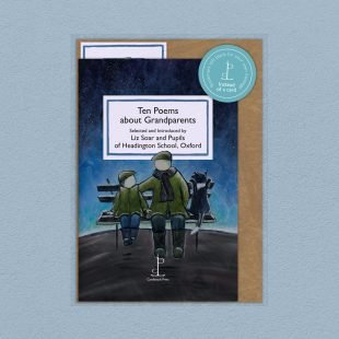View ‘Ten Poems about Grandparents’ pack shot Pack image of the Ten Poems about Grandparents poetry pamphlet on a decorative background