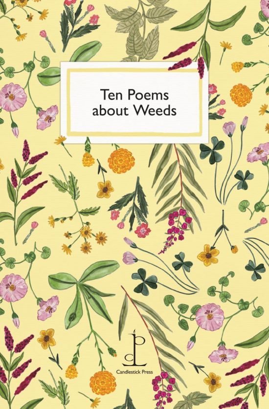 Front cover of the Ten Poems about Weeds poetry pamphlet